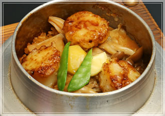 ホタテバター釜めし